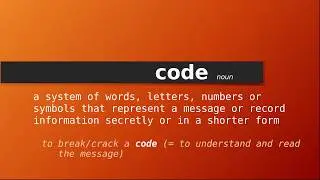 code , Meaning of code , Definition of code , Pronunciation of code