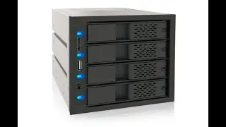 Tray-less 4 in 3 SATA III HDD Hot-Swap Backplane Raid Cage Gaming Module | ICY DOCK MB974SP-B
