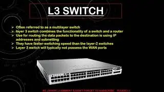 What is Layer 3 or Multilayer Switch || Layer 3 switch vs Router | Function and working of L3 Switch