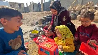 The perseverance of a single mother in a remote village to take care of her children 
