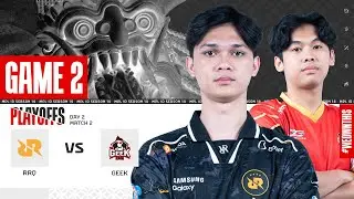 RRQ HOSHI vs GEEK FAM | Playoffs Day 2 | Game 2 | 