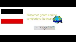 Buscamos Gente Para Equipo De BedWars