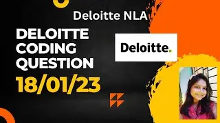 Deloitte Coding Question || 18/01/23 || Latest Coding Question || In JAVA