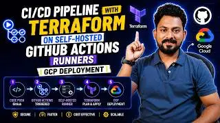 CI/CD Pipeline with Terraform on Self-Hosted GitHub Actions Runners | GCP Deployment
