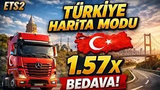 ETS2 Türkiye Harita Modu 1.57x Kurulum + Oynanış (BEDAVA)