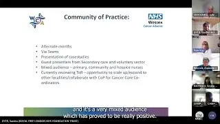 TCST Personalised Cancer Care National Informal Discussion Group - June 2023: Pam Kay & Pam Campbell