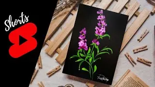 Bright and Beautiful Flower Painting Lavender 