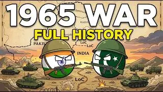 India vs Pakistan (1965) Full War Animation 😱 | Countryballs Comparison Hindi/Urdu