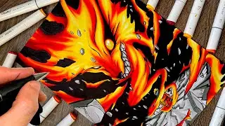 HOW TO DRAW KYUBI FROM NARUTO !