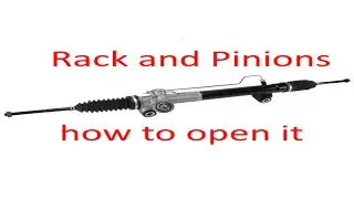 How to disassemble power steering rack and pinion at Home
