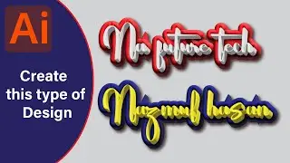 How To Create Calligraphy 3d Text In Illustrator