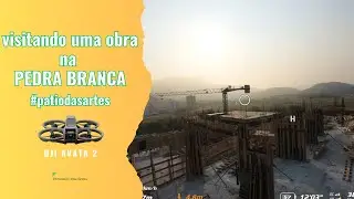 Como estão as obras do PÁTIO DAS ARTES, na PEDRA BRANCA, em Palhoça?? O DJI Avata 2 mostra pra você