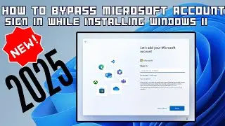 How to Bypass Microsoft Account Sign in While Installing Windows 11 new for 2025