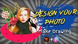 Design your photo & Background remove with picsart || How to design with picsart || adobe draw ||