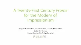 Inaugural Bloch Lecture: Dr. Dorothy Kosinski