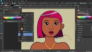 Create a Toon Style Portrait with Affinity Designer 04 Adding our Flat Colors