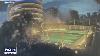 VIDEO: Security camera captures moment Miami-area condo tower collapses, many feared dead
