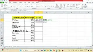 RANK FORMULA
