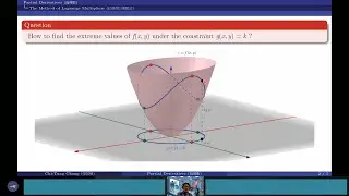 多變量函數的微積分(Calculus of Several Variables)_拉格朗日乘數法(The Method of Lagrange Multipliers)(精華版)