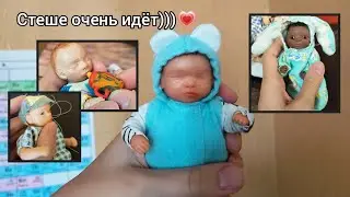 ВЕЧЕРОК С 3 МИНИ РЕБОРНАМИ мальчиками🔮/делаем кепочку и капюшон с ушками)