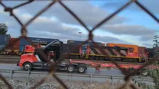 CN Locals EMD GP38-2 7502 GP38-2 4708 & GP38-2 4936 are starting to Switch In Brampton Yard