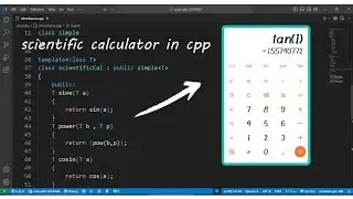 making a scientific calculator using cpp// #cpp #calculator #programming #coding #vscode