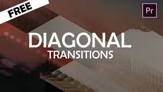 Diagonal Transitions Template🥳 Adobe Premiere Pro😘🎁