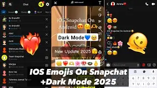 Get iOS Emojis & Dark Mode on Snapchat Android (No Root, No zFont!) 🔥 | 2025 Easy Trick