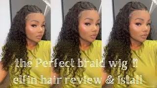 Bleached Invisible Knots | Glueless Pre Braided | HD Lace Wig Ft.ELFINHAIR