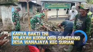 Karya Bakti TNI Pekerjaan Bak & Pipanisasi Air Bersih Kodim Sumedang 