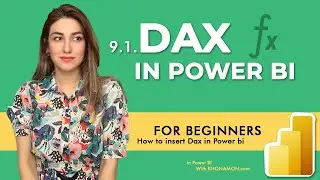 Explore Power BI World! : 9.1. Dax in Power BI (Dax-Measure or Formula)