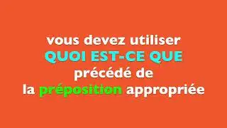 QU'EST CE QUE EN FRANCE