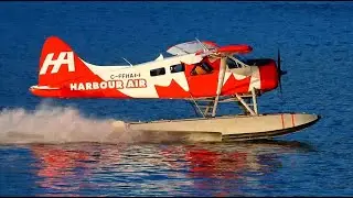 De Havilland Beaver Seaplane FAILED LANDING - Touch and go!