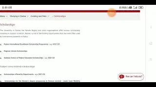 Veneto Region Scholarship|| Università Of Padua || 2021/2022 Call || Latest Update