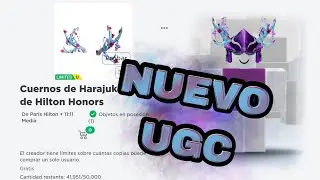 CONSIGUE NUEVO OBJETO LIMITED UGC HILTEN HONORS | ROBLOX | 50K COPIAS