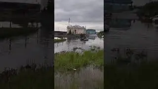 Ленинск-Кузнецкий  Кемеровской области затопило от дождей.#потоп #кузбасс