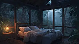 Rainy Forest Bedroom Ambience + Piano | Relaxing Rain Sounds for Calm & Peace