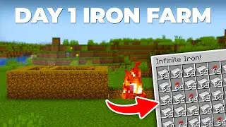 How to Make an EASY Day 1 Iron Farm in Minecraft 1.21 | Minecraft Tutorial