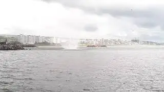 small cyclone in vizag fishing  harbour today near R K Beach