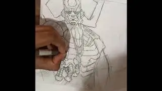 Drawing GALACTUS THE EATER OF WORLDS 