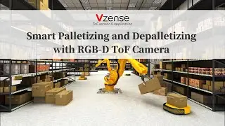 Vzense RGB-D ToF Camera Test Demo of Palletizing and Depalletizing