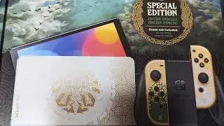 Zelda Tears Of The Kingdom OLED Switch Unboxing and Impressions