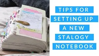 TIPS for Setting up a New Planner: A Stalogy or any blank notebook!