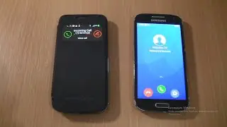 Samsung Galaxy S4 mini MIUI incoming call via Fake call+S4 Mini cover Incoming call