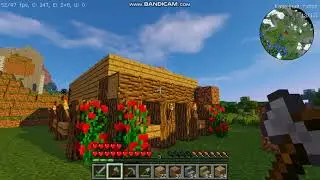 Minecraft Let's Play с модами Серия #4 Строим дом и копаем шахту