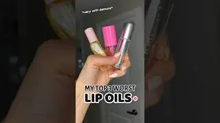 3 WORST LIP OILS ✨💩  #beautyblogger #empties #shorts