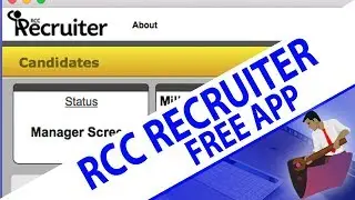 RCC Recruiter | Free FileMaker Solution App  | FileMaker Pro 15 Videos | FileMaker 15 Training