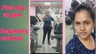 First day at gym | beginners workout 💪 | too hard #gym #beginners #workout