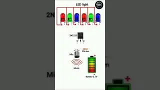 How to make a music Reactive light | 2N2222 transistor project 