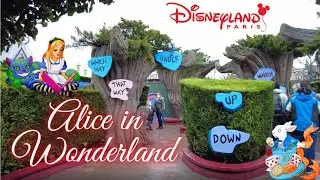 Disneyland Paris Alice in Wonderland: Mad Hatter's Tea Cups and Alice Curious Labyrinth 4K POV